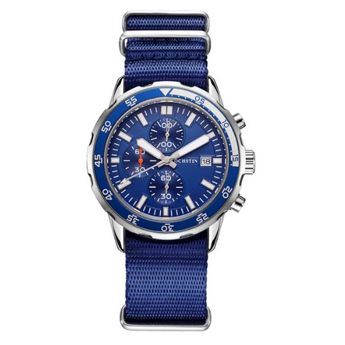 Analog Boy's Sport Watch With Blue Strap And Blue Dial