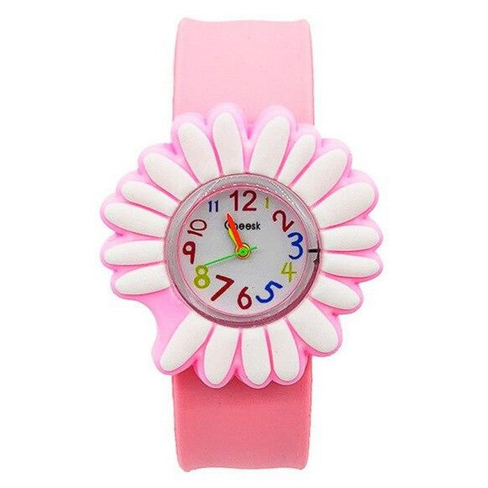 Girl's Flower Dial Educational Watch