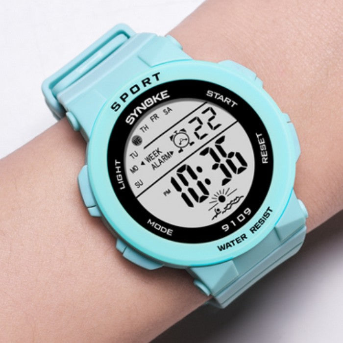 Digital Children's Blue Sport Silicone Watch