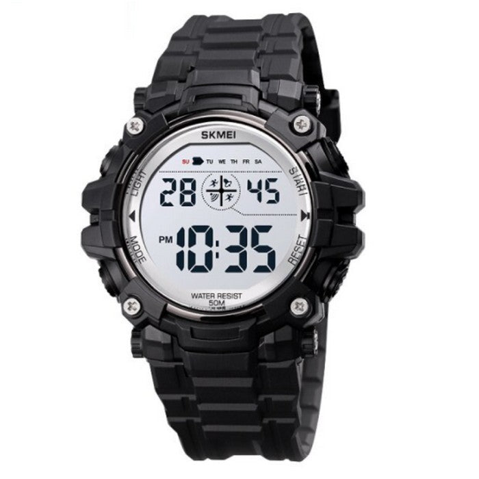 Black Multifunction Sports Boy's Watch With Digital Display