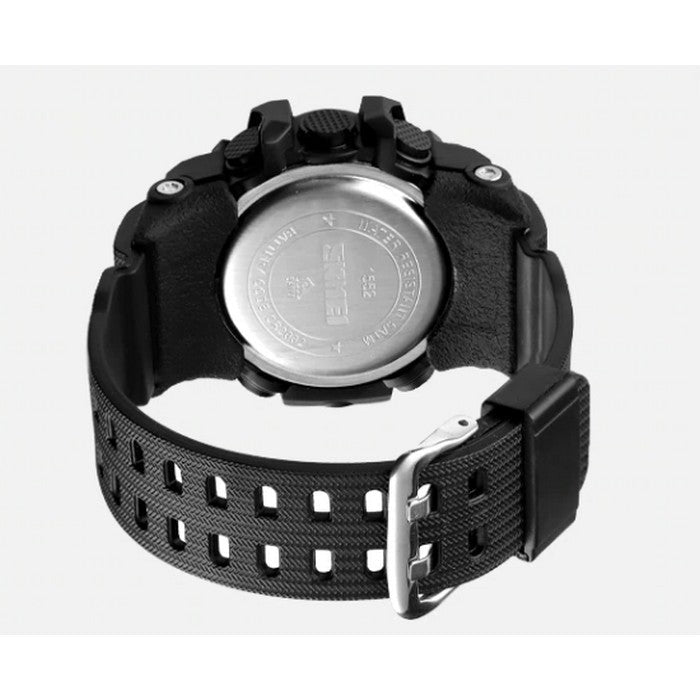 Digital Boy's Watch With Silicone Strap And Camouflage Dial