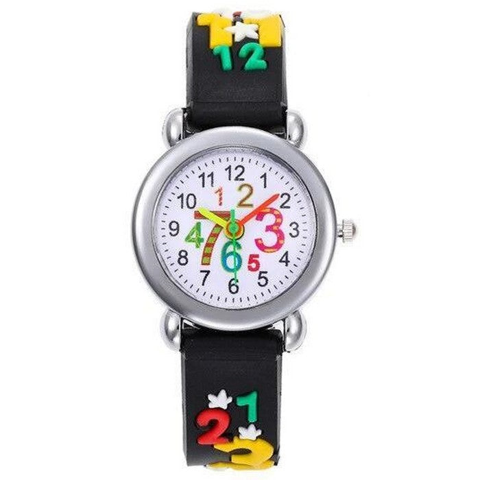 Analog Girl's Watch With Fairy Numbers Dial