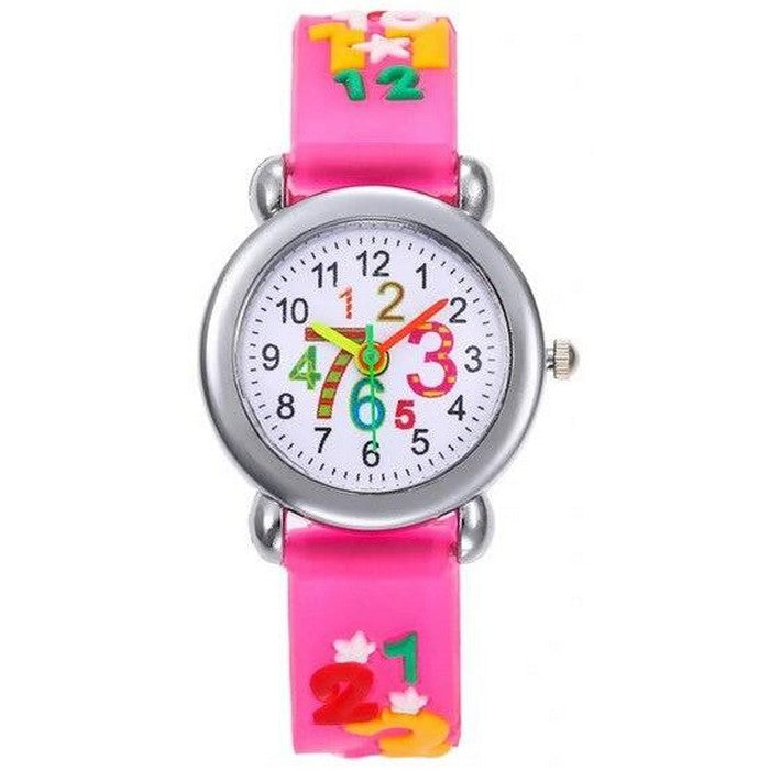 Analog Girl's Watch With Fairy Numbers Dial