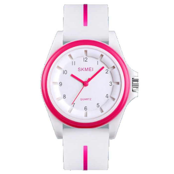 Analog White and Pink Girl's Watch