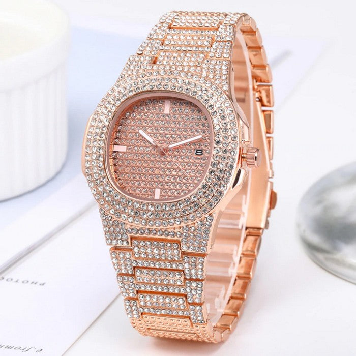 ICE BOX Chronograph Bust Down AP Watch Supreme Necklace India | Ubuy