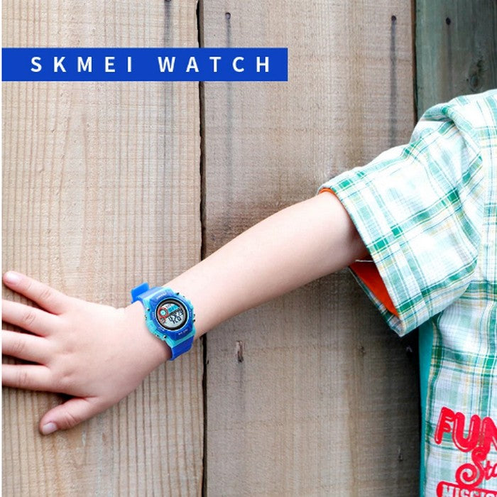 Blue Boy's Watch With Digital Display
