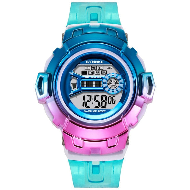 Multicolor Digital Girl's Watch