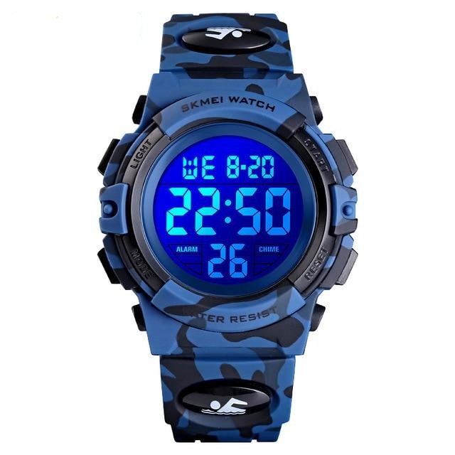 Digital Green Camouflage Boy's Watch