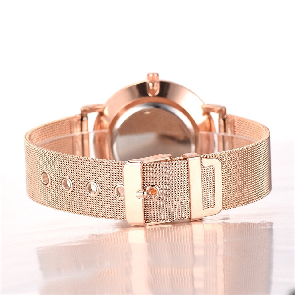 Rose Gold Watch for Teenage Girl Chrono Kids