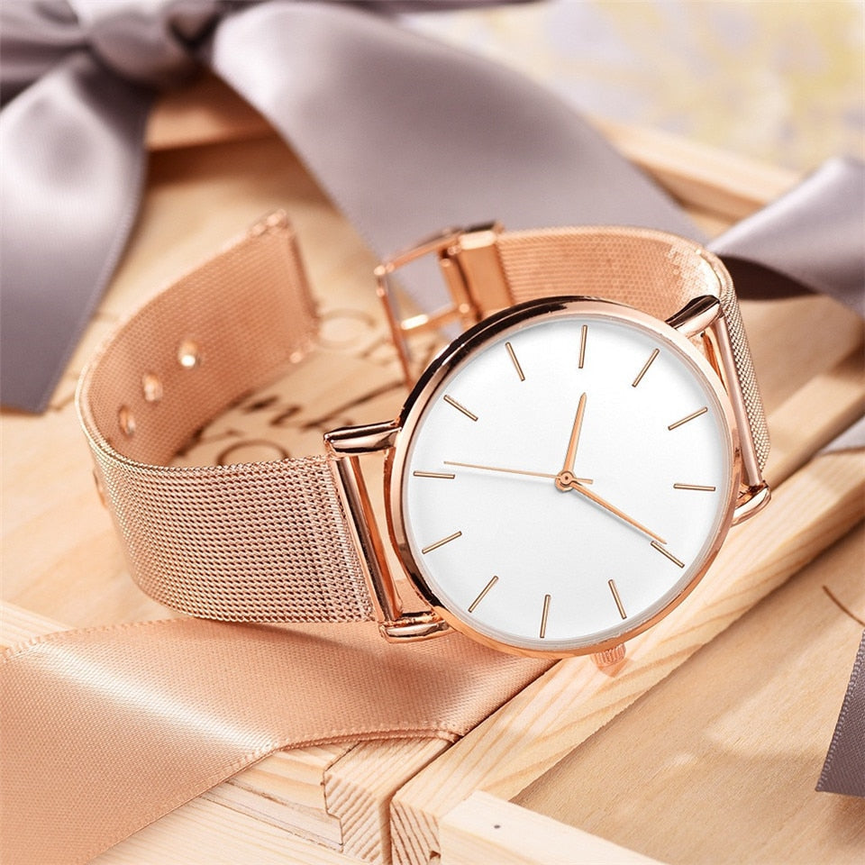 Rose Gold Watch for Teenage Girl Chrono-Kids - Main Image