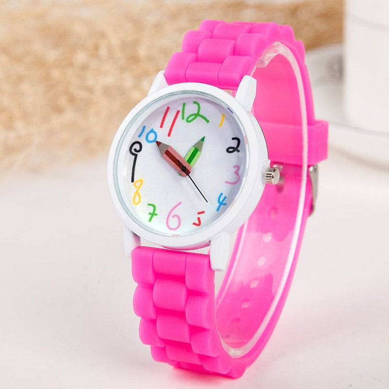 Educational Pencils Hands Girl's Watch