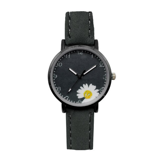 Analog Girl's Watch Daisy Dial