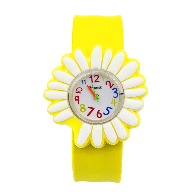 Girl's Flower Dial Educational Watch