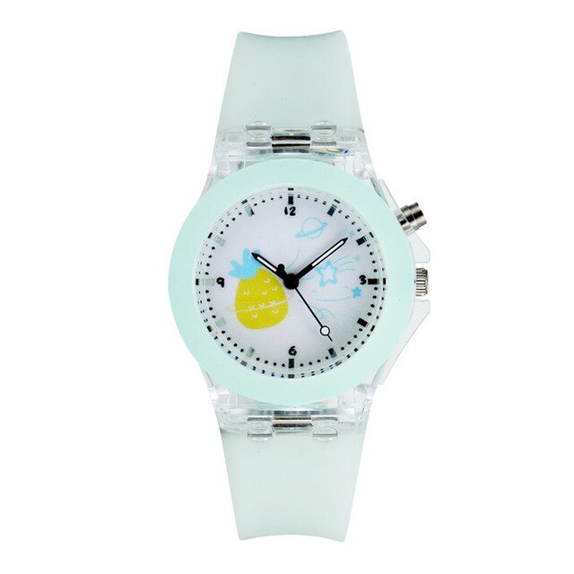 Analog Apple Dial Girl's Watch