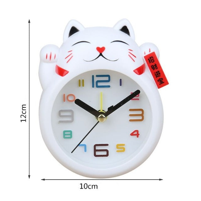 Analog Children's Lucky Cat Alarm Clock