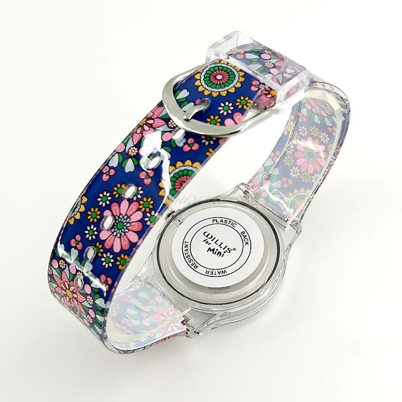 Analog Hippie Flowers Girl's Watch